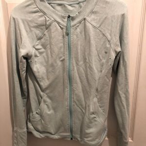 Lululemon scoop neck zip-up sweater